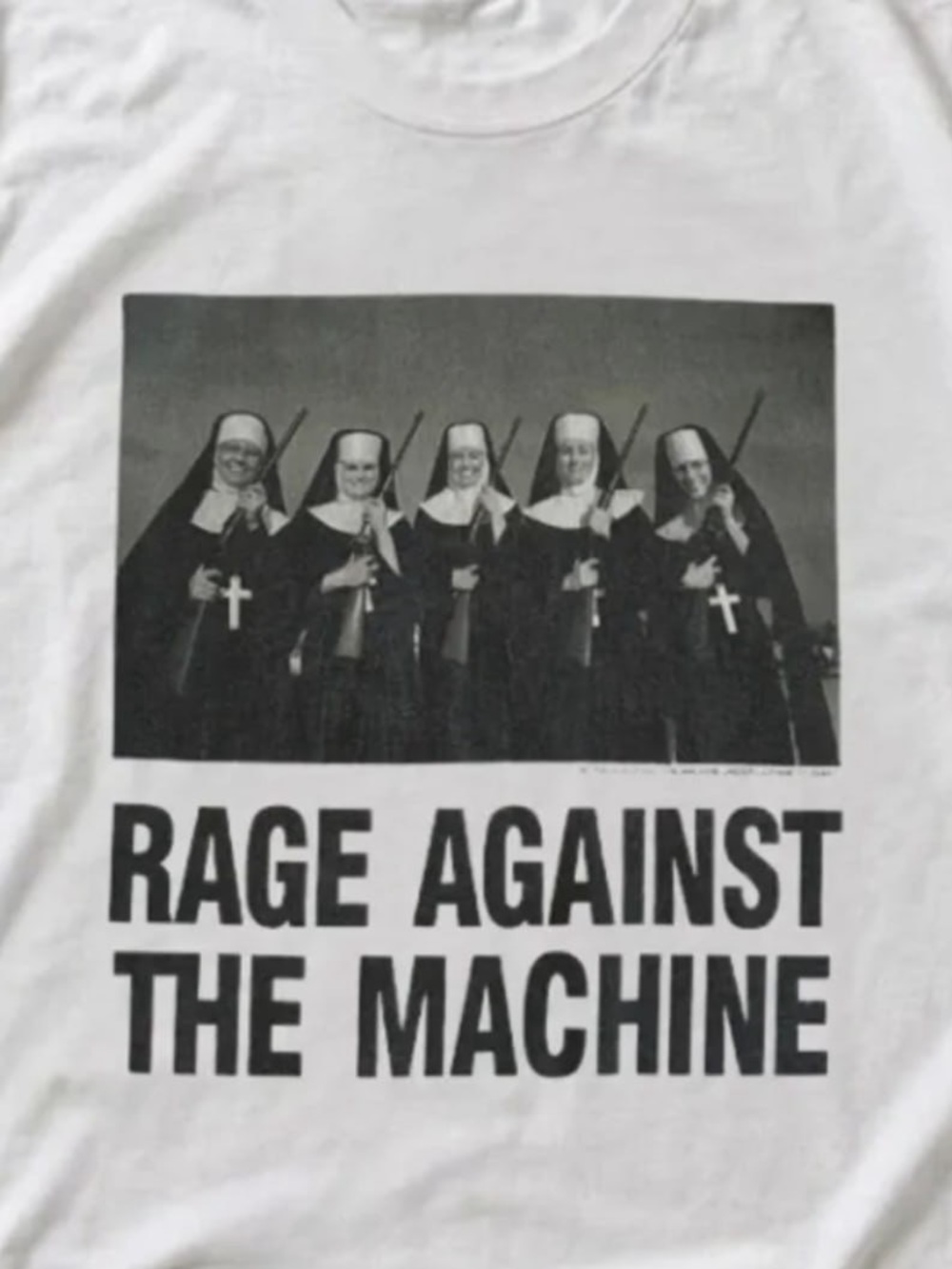 White Short-Sleeve Rage Against The Machine Graphic Tee - Picture 2 of 4